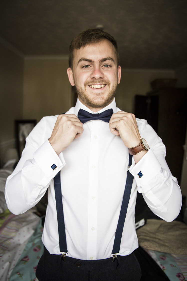 Bow Tie Braces Groom Style Whimsical Summery Lilac Wedding http://eleanorjaneweddings.co.uk/