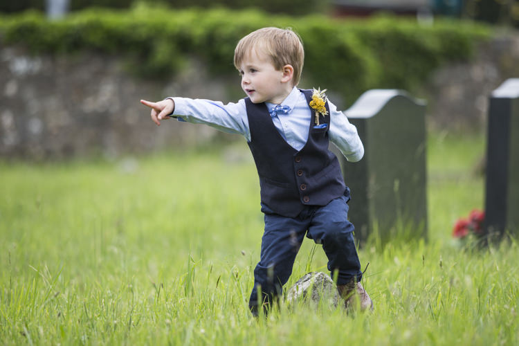 Page Boy Bow Tie Waistcoat Whimsical Summery Lilac Wedding http://eleanorjaneweddings.co.uk/
