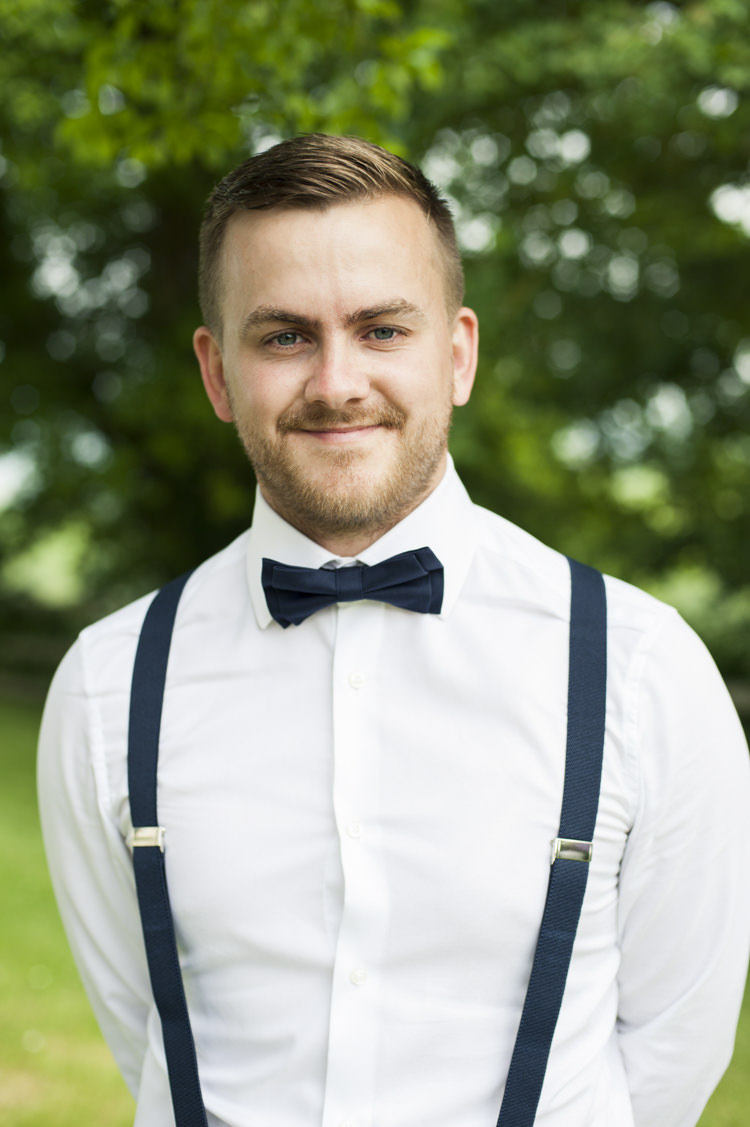 Bow Tie Braces Grooom Outfit Style Whimsical Summery Lilac Wedding http://eleanorjaneweddings.co.uk/
