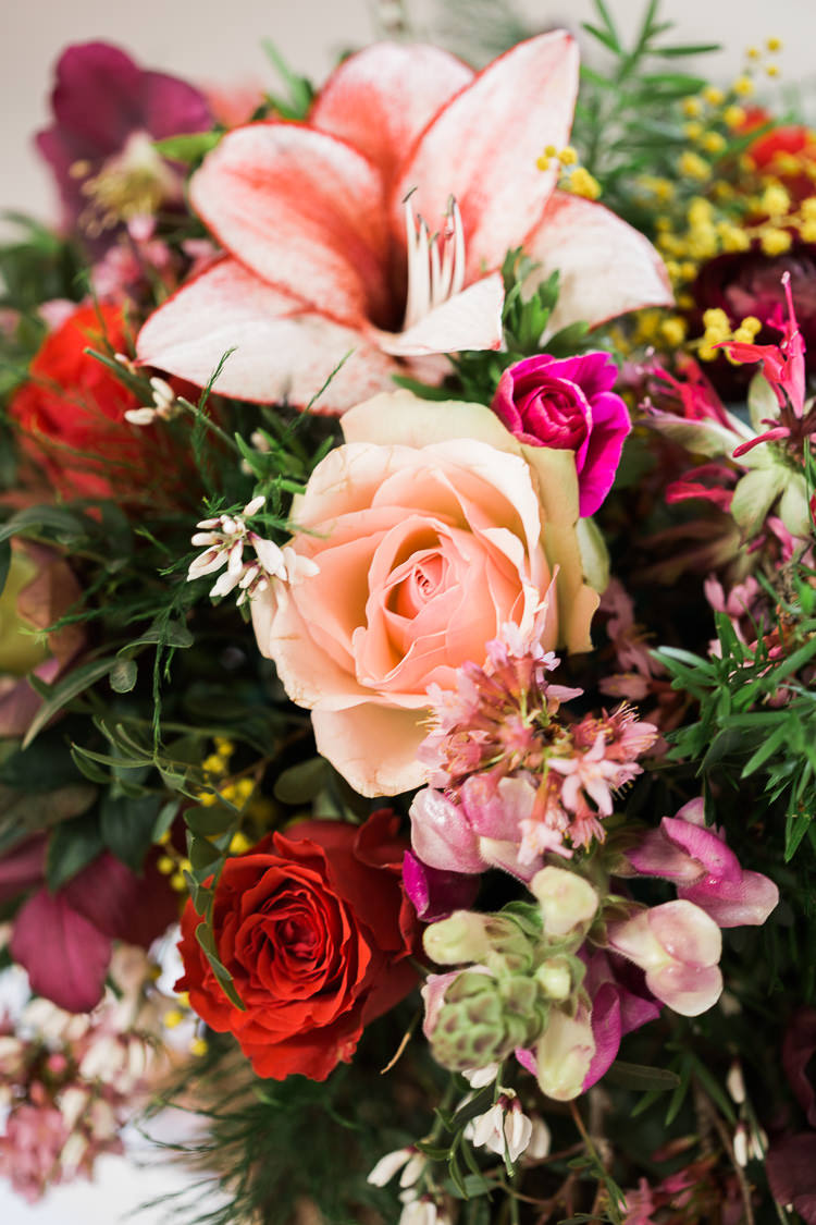 Flowers Rose Lily Luxe Copper & Red Wedding Ideas http://www.danielle-smith-photography.com/