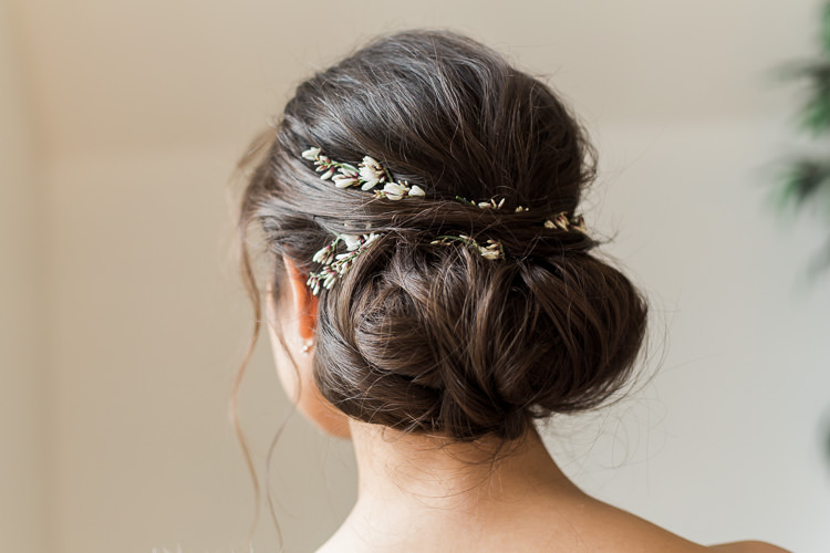Hair Bride Bridal Style Up Do Luxe Copper & Red Wedding Ideas http://www.danielle-smith-photography.com/