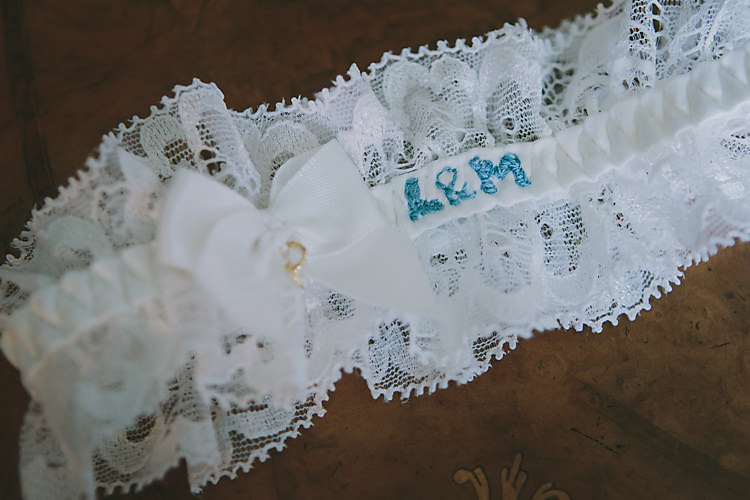 Personalised Garter Bride Bridal Accessory Lovely Greenery Farm Tipi Wedding http://www.victoriasomersethowphotography.co.uk/