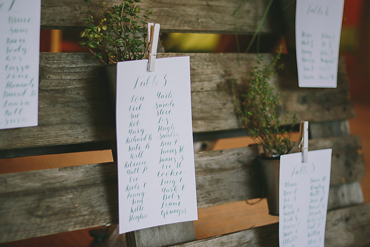 Pallet Wooden Seating Plan Table Chart Lovely Greenery Farm Tipi Wedding http://www.victoriasomersethowphotography.co.uk/