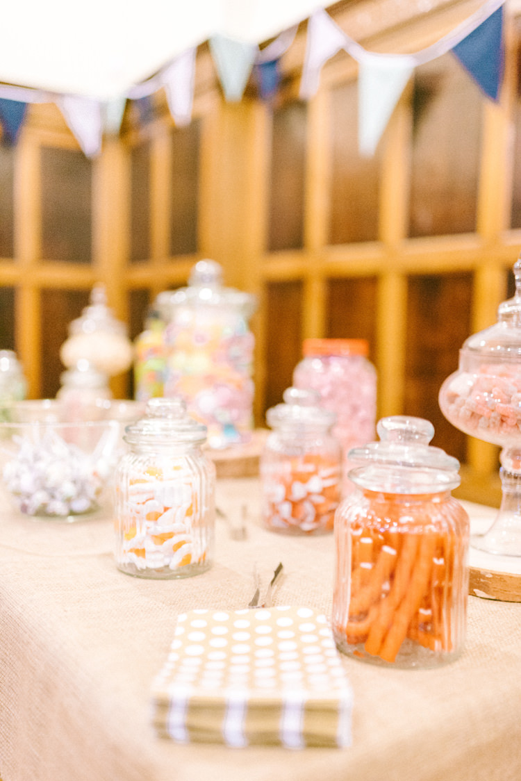 Sweets Sweetie Table Bar Station Playful Stylish Navy Winter Wedding http://sarahjaneethan.co.uk/
