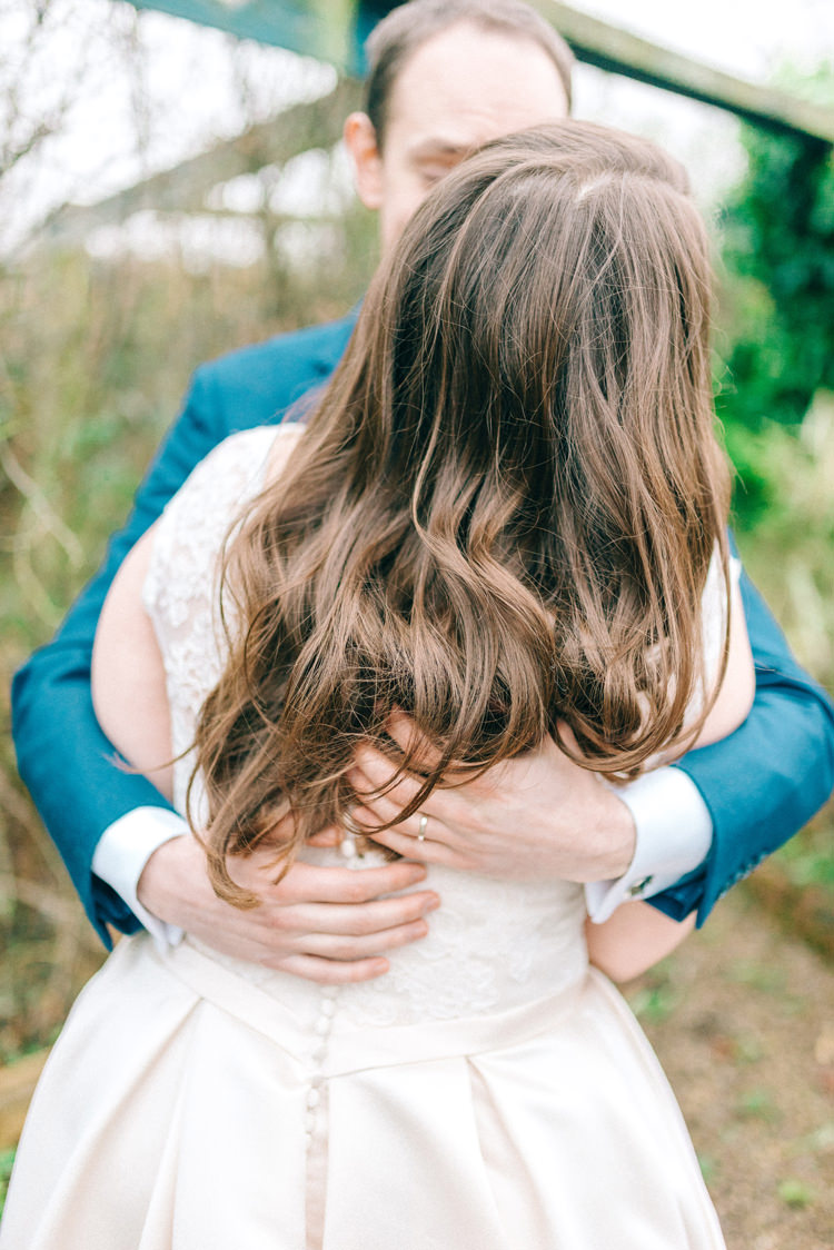 Hair Bride Bridal Long Waves Playful Stylish Navy Winter Wedding http://sarahjaneethan.co.uk/