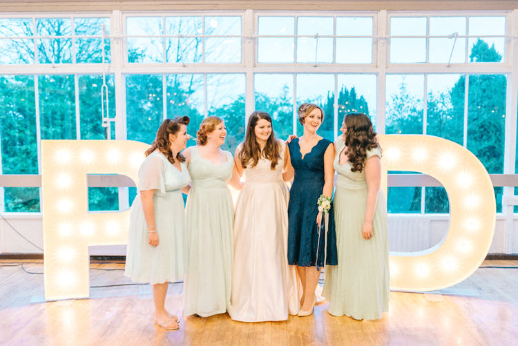 Mint Bridesmaid Dresses Playful Stylish Navy Winter Wedding http://sarahjaneethan.co.uk/