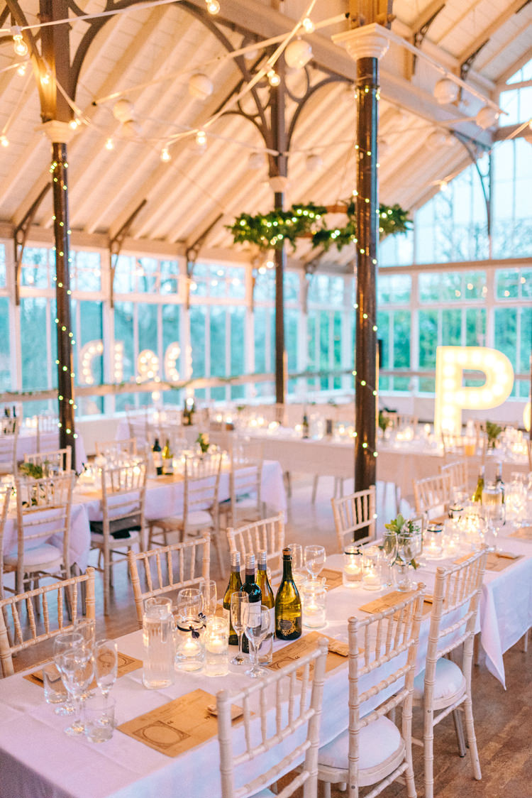 Fairy Festoon Lights Decor Playful Stylish Navy Winter Wedding http://sarahjaneethan.co.uk/
