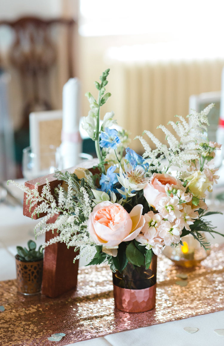 Flowers Metallics Sequins Peach White Wild Pretty Whimsical Pastel Travel Wedding https://www.thegibsonsphotography.co.uk/