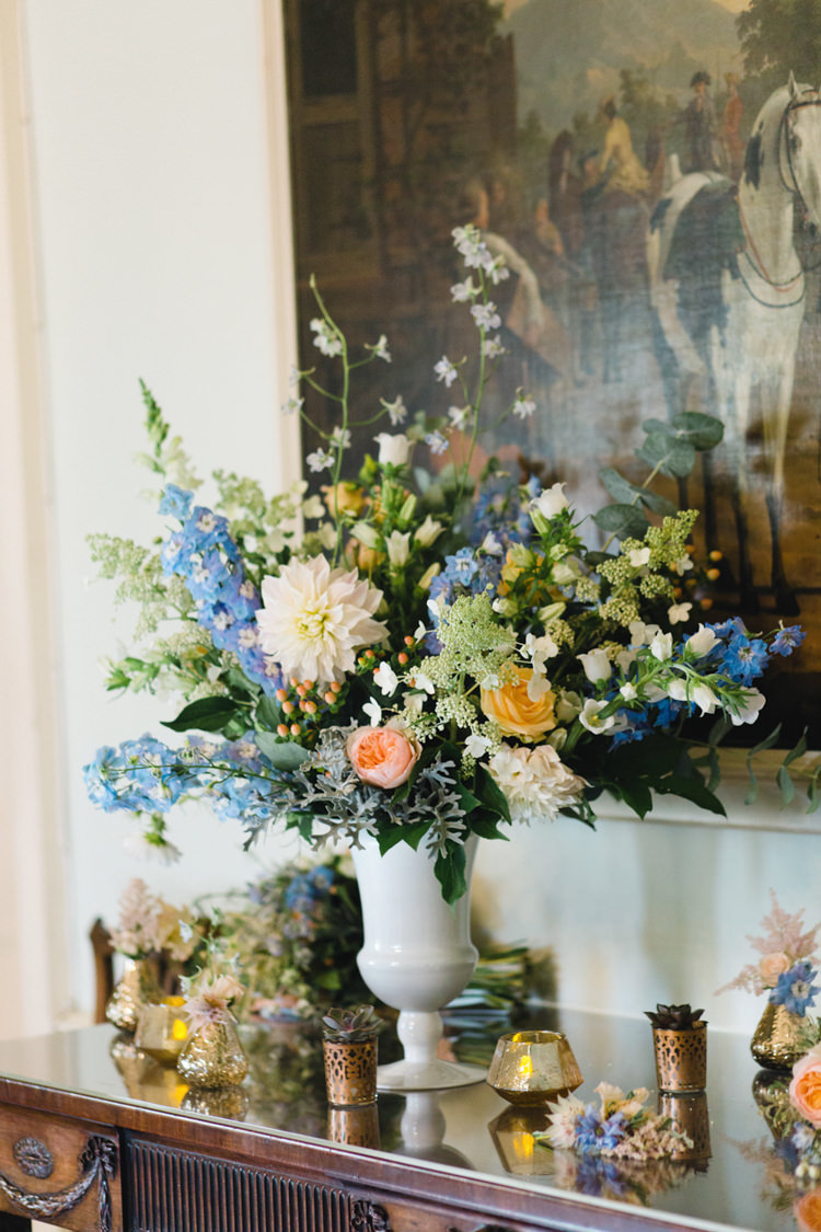 Peach Blue Flowers Dahlia Whimsical Pastel Travel Wedding https://www.thegibsonsphotography.co.uk/