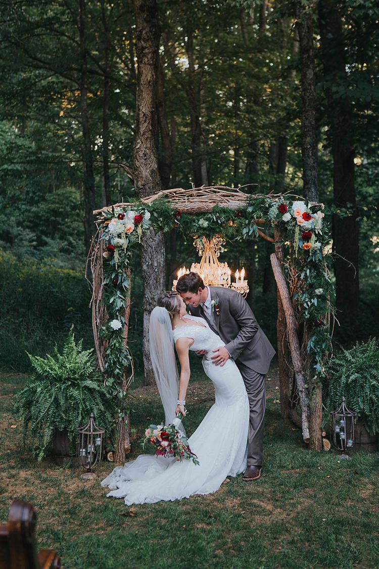 Bohemian \u0026 Whimsical Garden Wedding in North Carolina, image size:750x1125