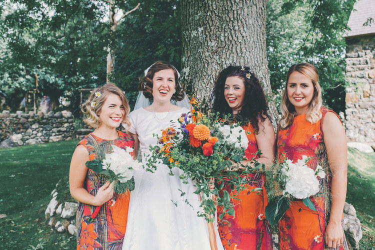 Bridesmaid Dresses DIY Hand Made Orange Bright Retro Vintage Sea Wedding http://www.larissajoice.co.uk/