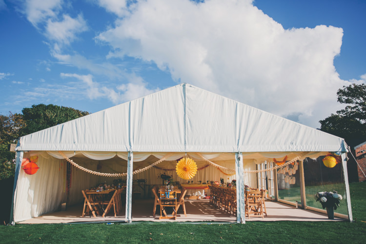 Clear Open Marquee Sides Tent Bright Retro Vintage Sea Wedding http://www.larissajoice.co.uk/