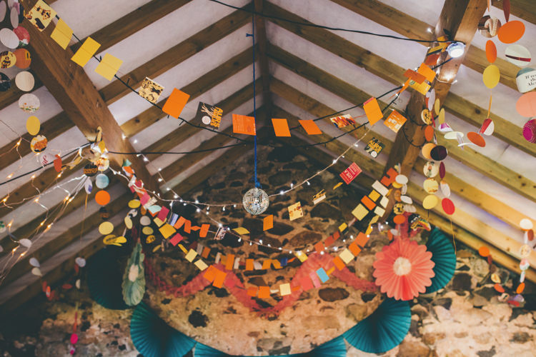 Garlands Orange Yellow Fairy Lights Decor Bright Retro Vintage Sea Wedding http://www.larissajoice.co.uk/