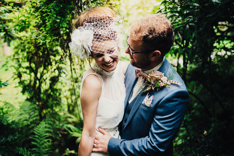 Bridcage Veil Bride Bridal Quirky Stylish Country House Wedding http://www.stevebridgwoodphotography.co.uk/