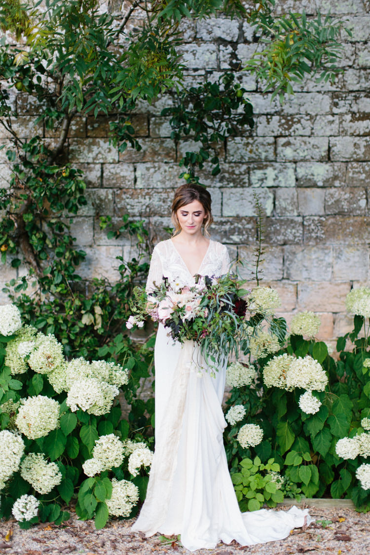 Temperley London Dress Gown Bride Bridal Wild Romance Greenery Wedding Ideas http://www.melissabeattie.com/