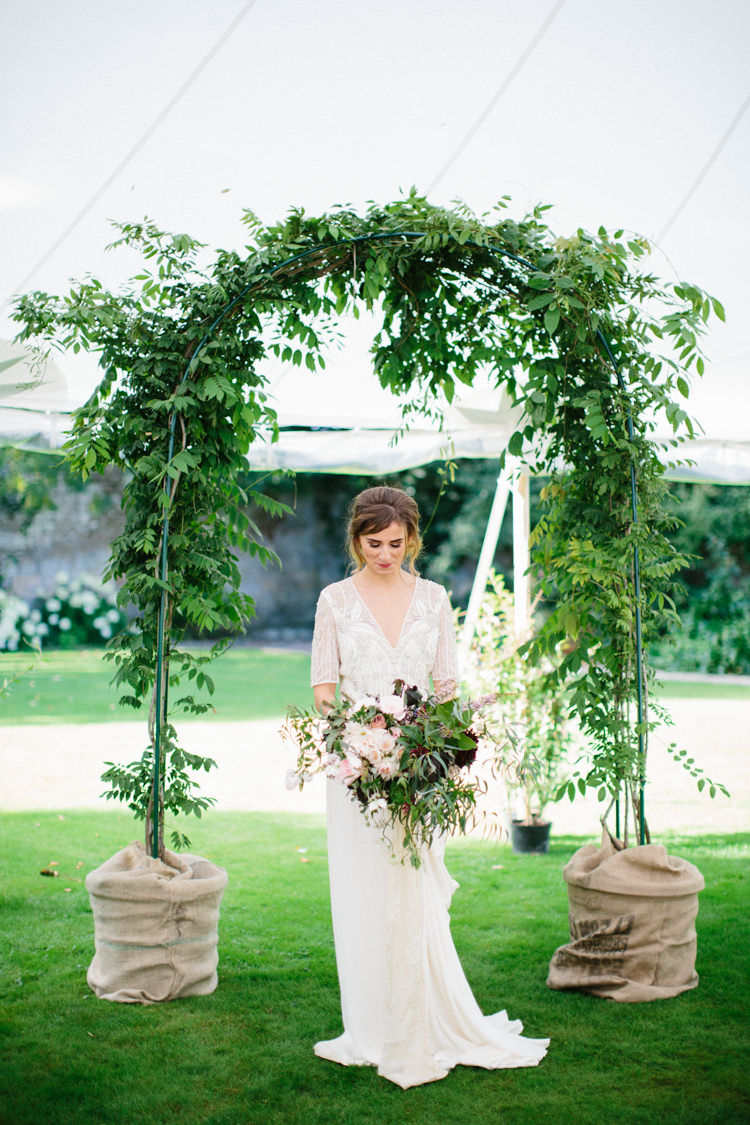 Foliage Arch Backdrop Arbour Wild Romance Greenery Wedding Ideas http://www.melissabeattie.com/