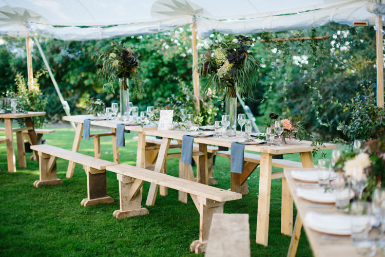Marquee Tent Open Decor Rustic Tables Wild Romance Greenery Wedding Ideas http://www.melissabeattie.com/