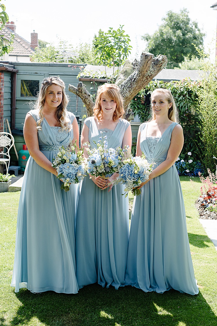 Lori Ella Coast Bridesmaids Pretty Pale Blue Summer Wedding http://www.georginabrewster.com/