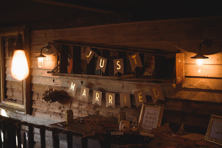 Just Married Bunting Quirky Vintage Glamour Wedding https://www.jacksonandcophotography.com/