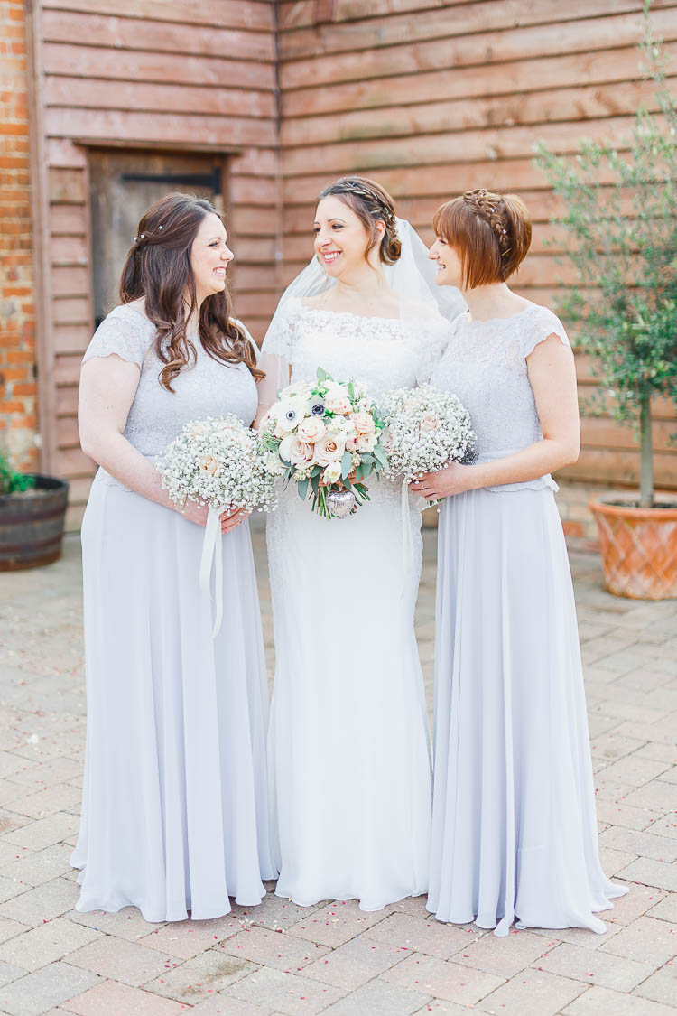 Long Lila Grey Bridesmaid Dresses Beautiful Rustic Fairy Lights Barn Wedding http://whitestagweddings.com/