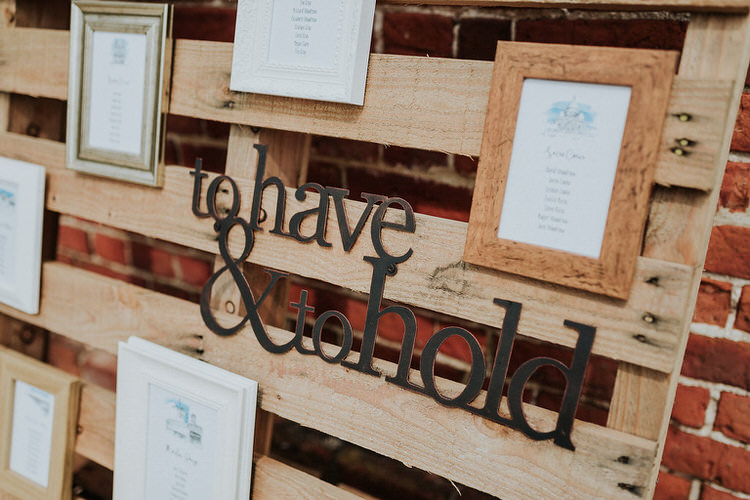 Pallet Seating Plan Table Chart Stylish Hand Made Rainy Summer Barn Wedding http://www.kategrayphotography.com/