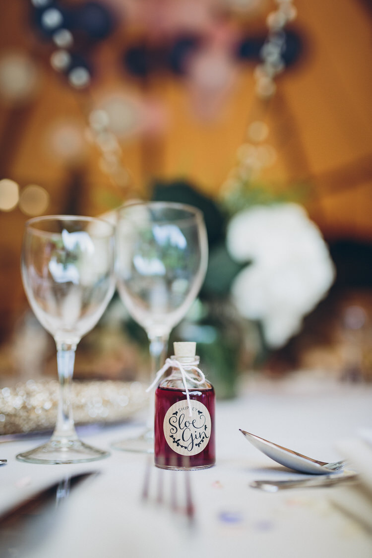 Favours Sloe Gin Blush Navy DIY Tipi Wedding Home http://www.kategrayphotography.com/