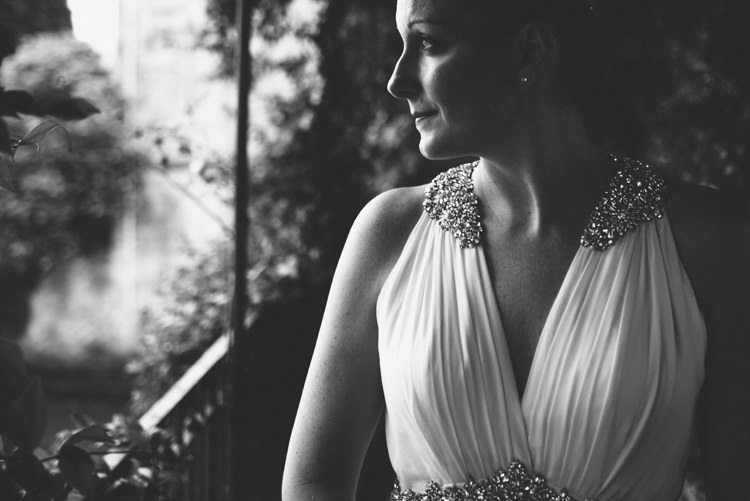 Bride V Neck Jenny Packham Embellished Bridal Gown Botanical Copper Greenery Lake Como Wedding http://margheritacalatiphotography.com/
