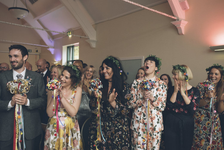 Floral Bridesmaids Button Bouquets Alternative Creative Budget Wedding http://www.petecranston.com/