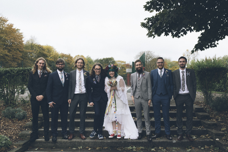 Mismatched Groomsmen Suits Alternative Creative Budget Wedding http://www.petecranston.com/