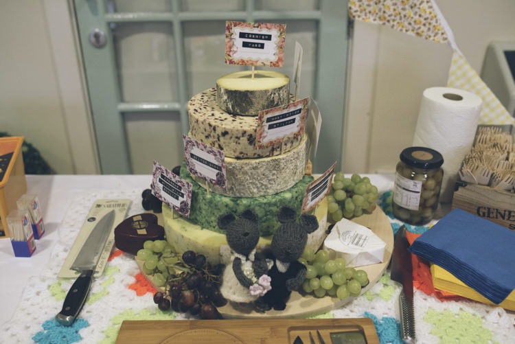 Cheese Tower Stack Cake Alternative Creative Budget Wedding http://www.petecranston.com/