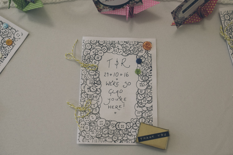 Illustrated Stationery Order Day Booklet Alternative Creative Budget Wedding http://www.petecranston.com/