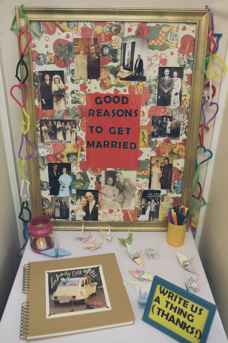 Guest Book Table Alternative Creative Budget Wedding http://www.petecranston.com/