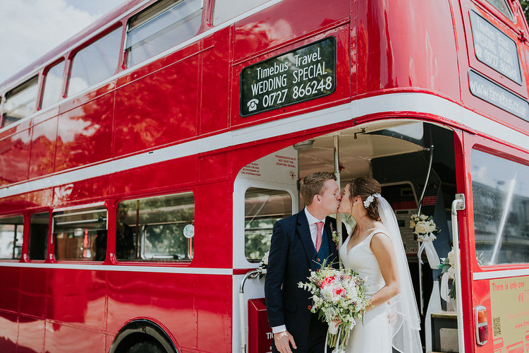 London Bus Transport Double Decker Red Adventure Country Tipi Farm Wedding http://www.kategrayphotography.com/