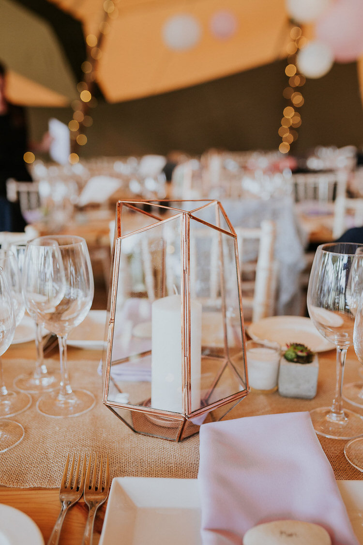 Copper Glass Lanterns Candles Decor Adventure Country Tipi Farm Wedding http://www.kategrayphotography.com/
