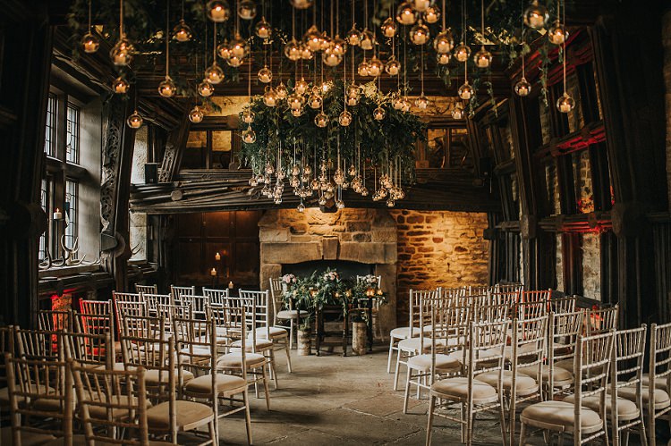Hanging Bauble Tea Lights Installation Ceremony Lighting Romantic Enchanting Woodland Boho Wedding http://www.kerrydiamondphotography.com/
