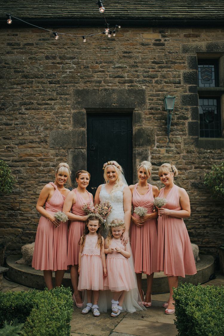 Pink Multiway Bridesmaid Dresses Short Enchanting Woodland Boho Wedding http://www.kerrydiamondphotography.com/