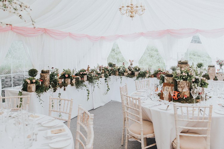 Marquee Decor Enchanting Woodland Boho Wedding http://www.kerrydiamondphotography.com/