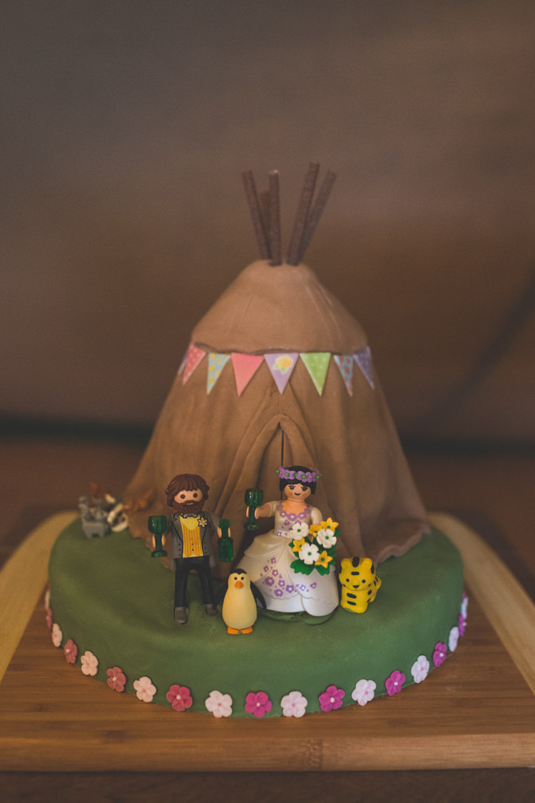 Tipi Cake Delightfully Natural Pretty Garden Wedding http://www.elliegracephotography.co.uk/