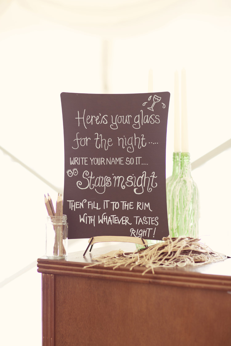 Drinks Sign Tags Personalise Whimsical Woodland Autumn Wedding http://www.rebeccaweddingphotography.co.uk/ 