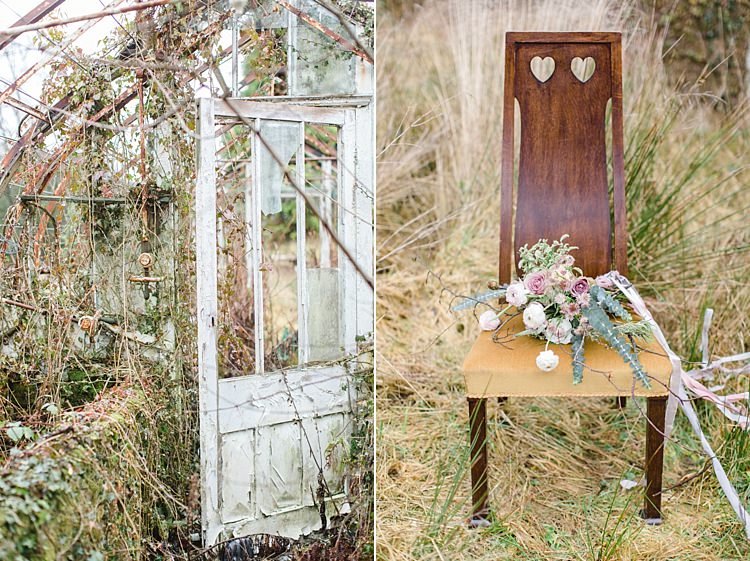 Botanical Beauty Abandoned Greenhouse Wedding Ideas https://www.thegibsonsphotography.co.uk/