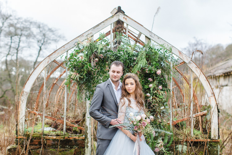 Botanical Beauty Abandoned Greenhouse Wedding Ideas https://www.thegibsonsphotography.co.uk/