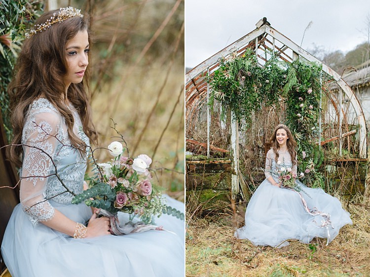 Botanical Beauty Abandoned Greenhouse Wedding Ideas https://www.thegibsonsphotography.co.uk/
