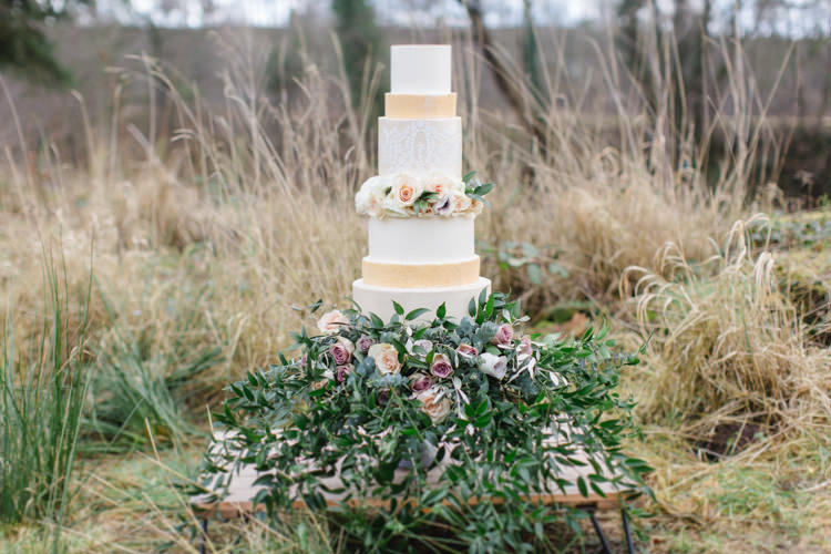 Cake Flowers Organic Natural Wild Botanical Beauty Abandoned Greenhouse Wedding Ideas https://www.thegibsonsphotography.co.uk/