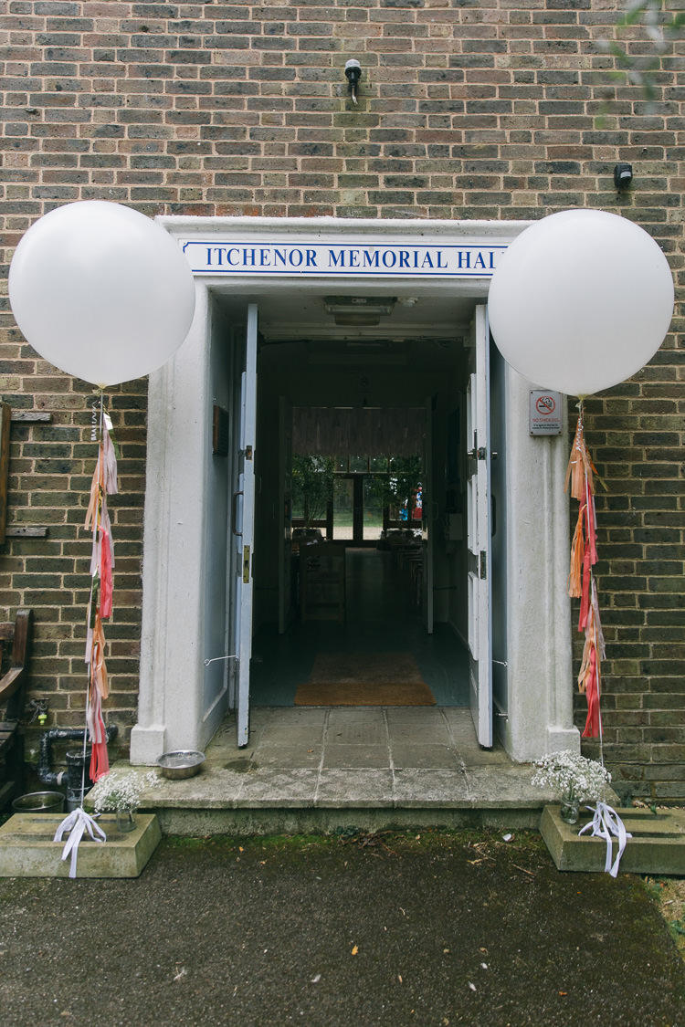 Giant Tassel Balloons Decor Creative Cool Bohemian Harbourside Wedding http://carohutchings.com/