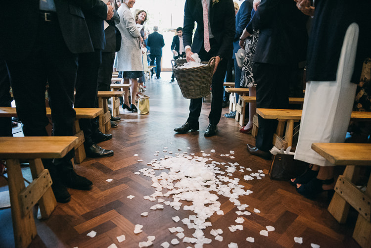 Petal Aisle Decor Creative Cool Bohemian Harbourside Wedding http://carohutchings.com/