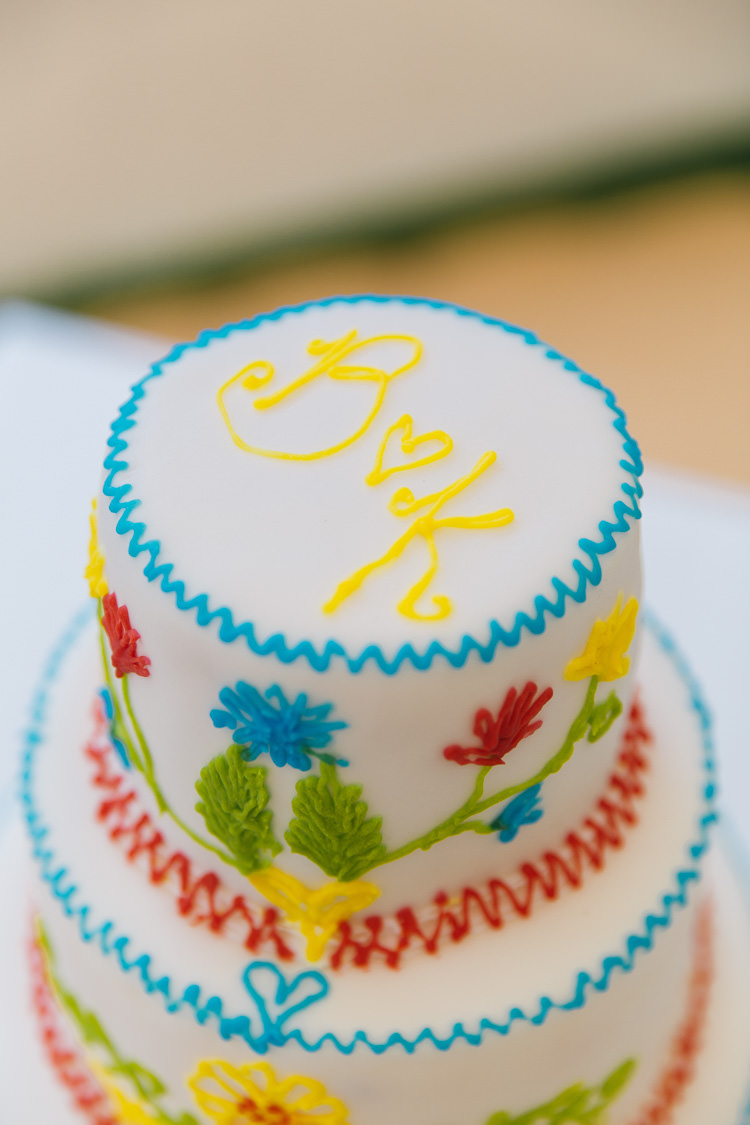 Colourful Mexican Cake Creative Cool Bohemian Harbourside Wedding http://carohutchings.com/
