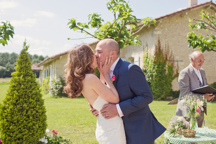 Bride Bridal Maggie Sottero Ascher Gown Dress Alexandre Groom Colour Pop Summer French Chateau Wedding http://www.cottoncandyweddings.co.uk/