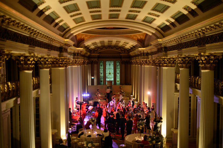 Opulent Metallics City Library Wedding http://www.croandkowlove.com/