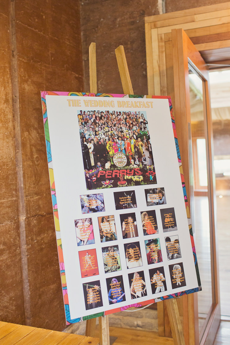 Music Seating Plan Table Chart Antler Feather Stunning Countryside Wedding http://www.cottoncandyweddings.co.uk/