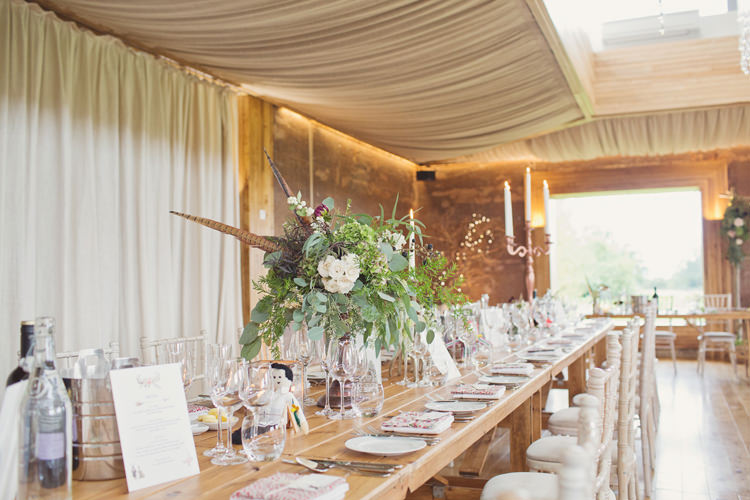 Antler Feather Stunning Countryside Wedding http://www.cottoncandyweddings.co.uk/